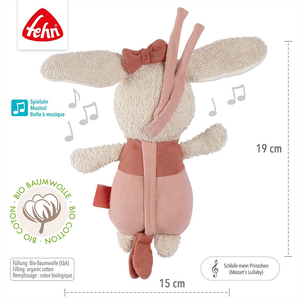 Fehn Mini muziekdoos Konijn fehnnatur