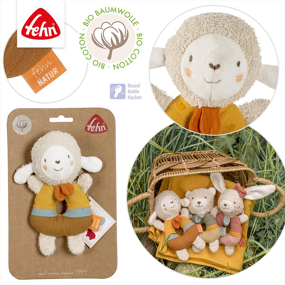 Fehn Grijpspeeltje Schaap fehnnatur