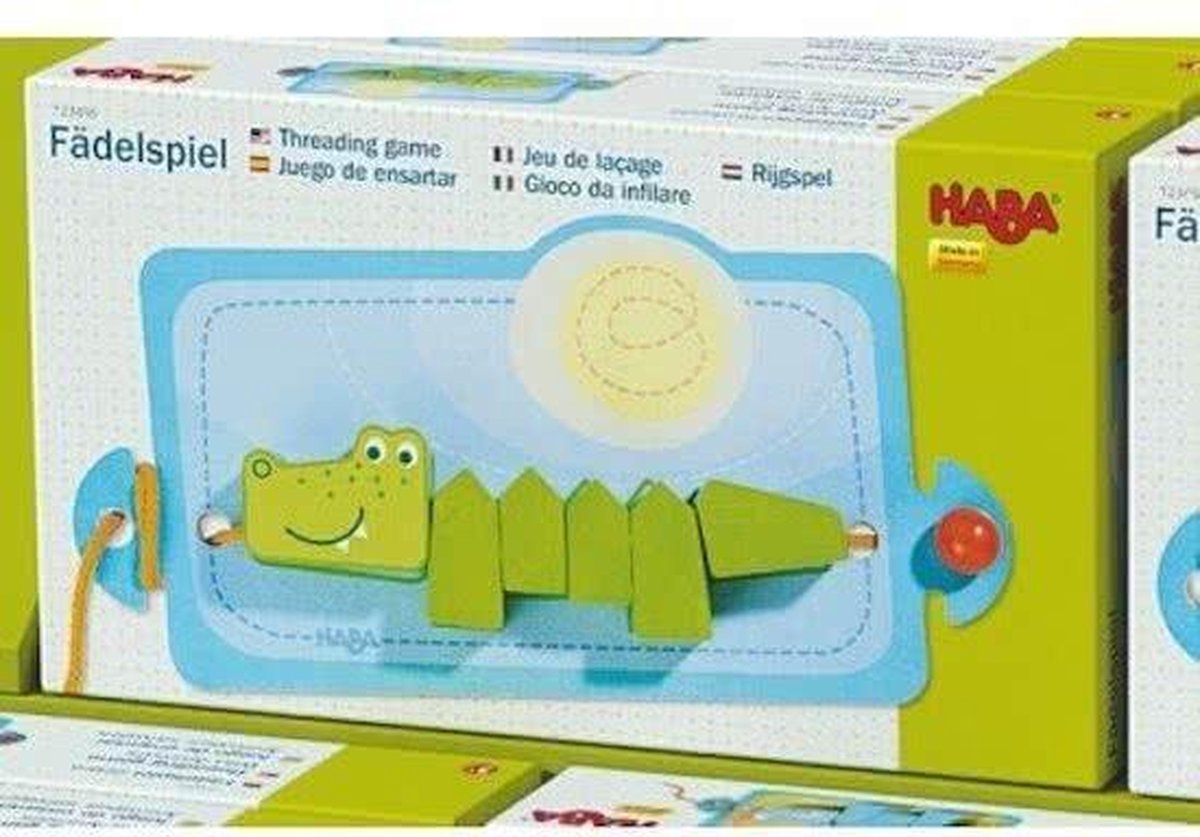 Rijgdier krokodil Haba
