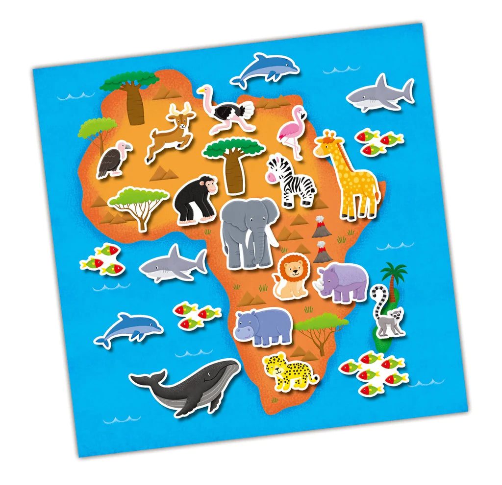 Galt Reusable sticker book maps