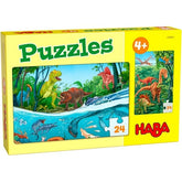2-in-1 puzzel dino's Haba