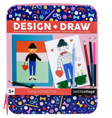 Hoe teken ik een fashionista? Petit Collage crafts