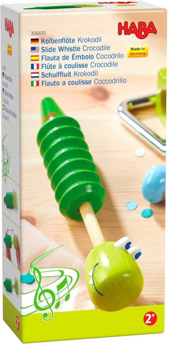 Schuiffluit krokodil Haba