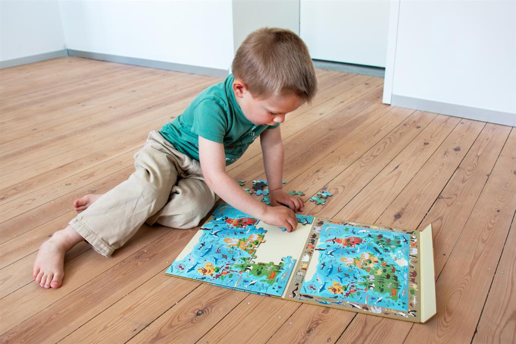 Scratch 2 IN 1 MAGNETISCHE PUZZEL - DISCOVERY GAME - WERELD