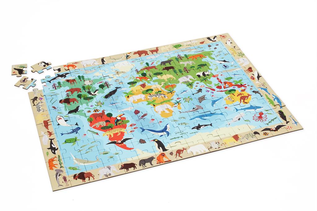 Scratch 2 IN 1 MAGNETISCHE PUZZEL - DISCOVERY GAME - WERELD