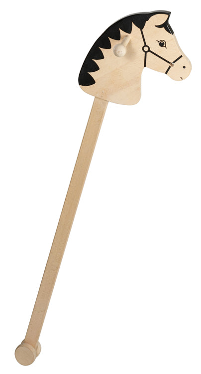 Stokpaard met geschilderde manen