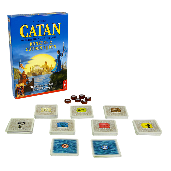 Catan Donkere & Gouden Tijden uitbreiding op het duel