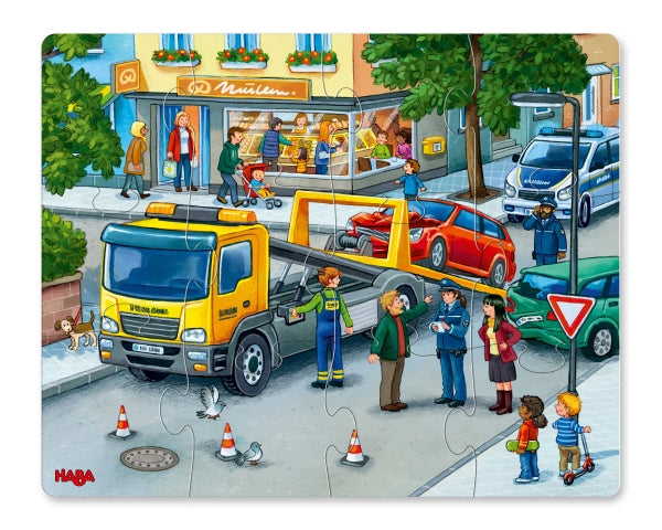 3-in-1 puzzel in de stad