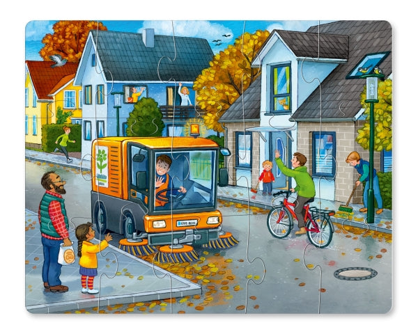 3-in-1 puzzel in de stad