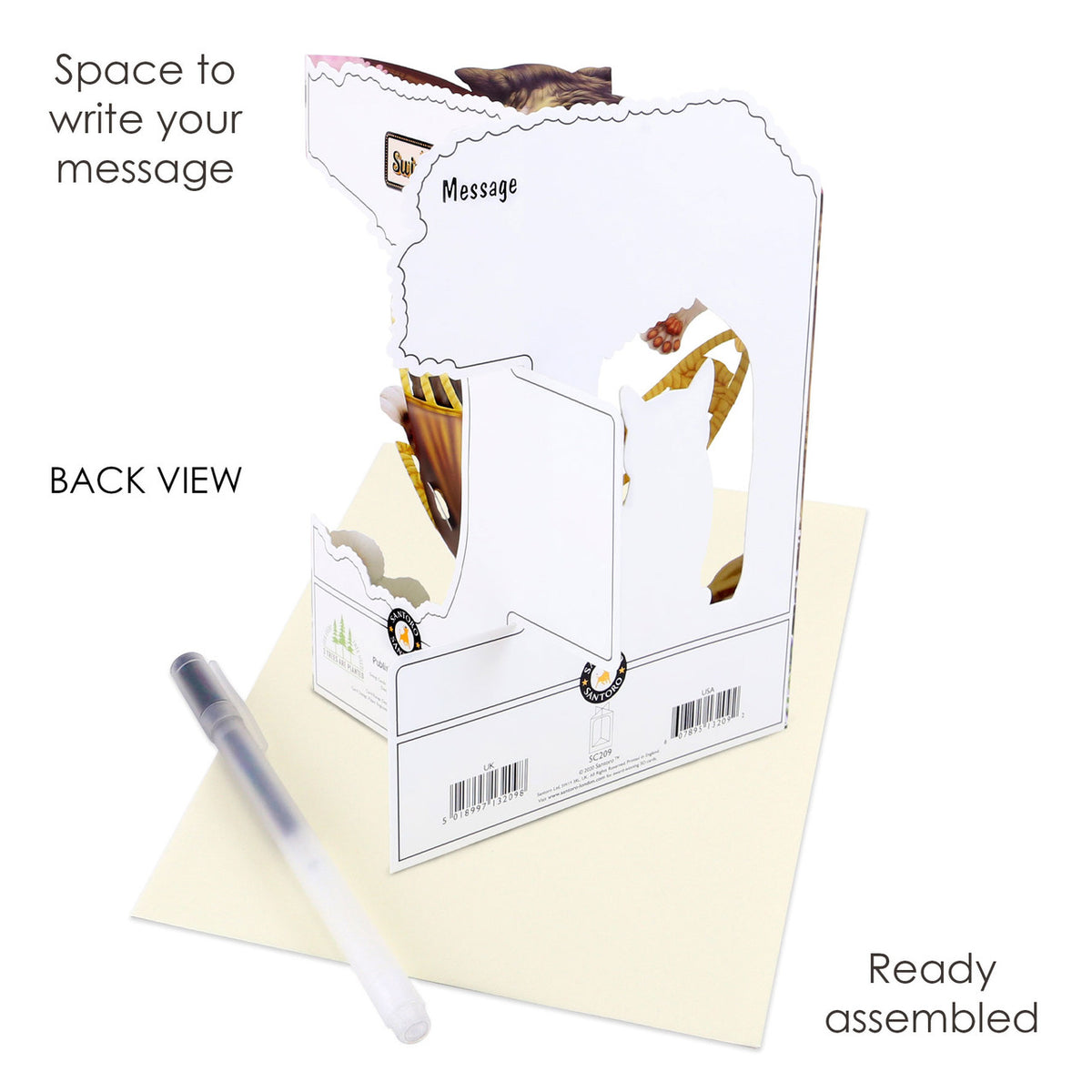 Wenskaart Swing Cards 'verjaardagstaart'