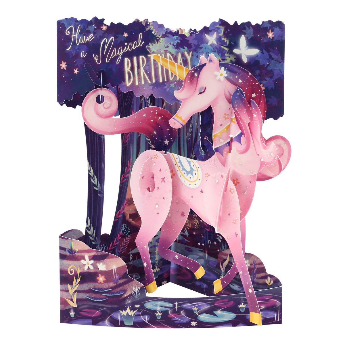 Wenskaart Swing Cards 'Unicorn'