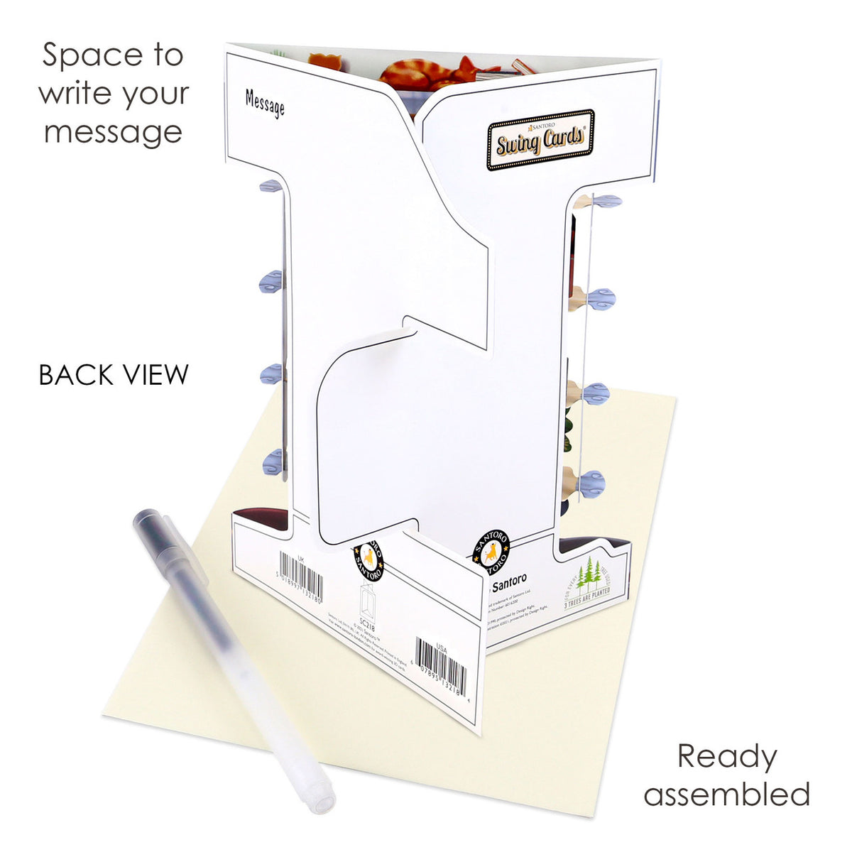 Wenskaart Swing Cards 'Terriers Playing'