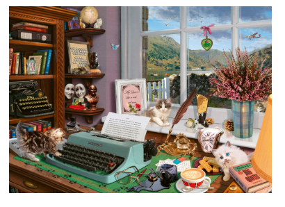 Aan de schrijftafel, 1000 stukjes - puzzel