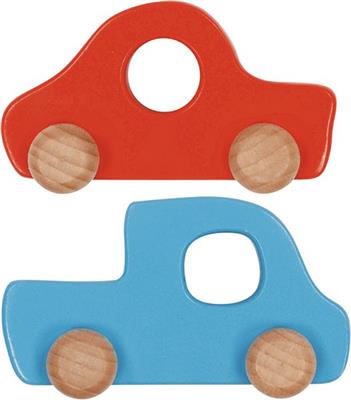 Autobaan met 2 voertuigen