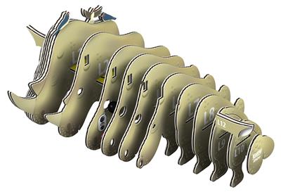 Eugy 3D Neushoorn