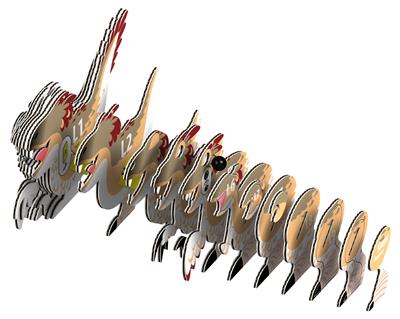 Eugy 3D Raptor
