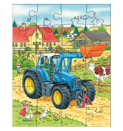 3-in-1 puzzel Tractor & co