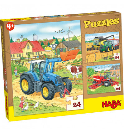 3-in-1 puzzel Tractor & co