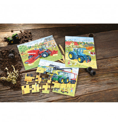 3-in-1 puzzel Tractor & co