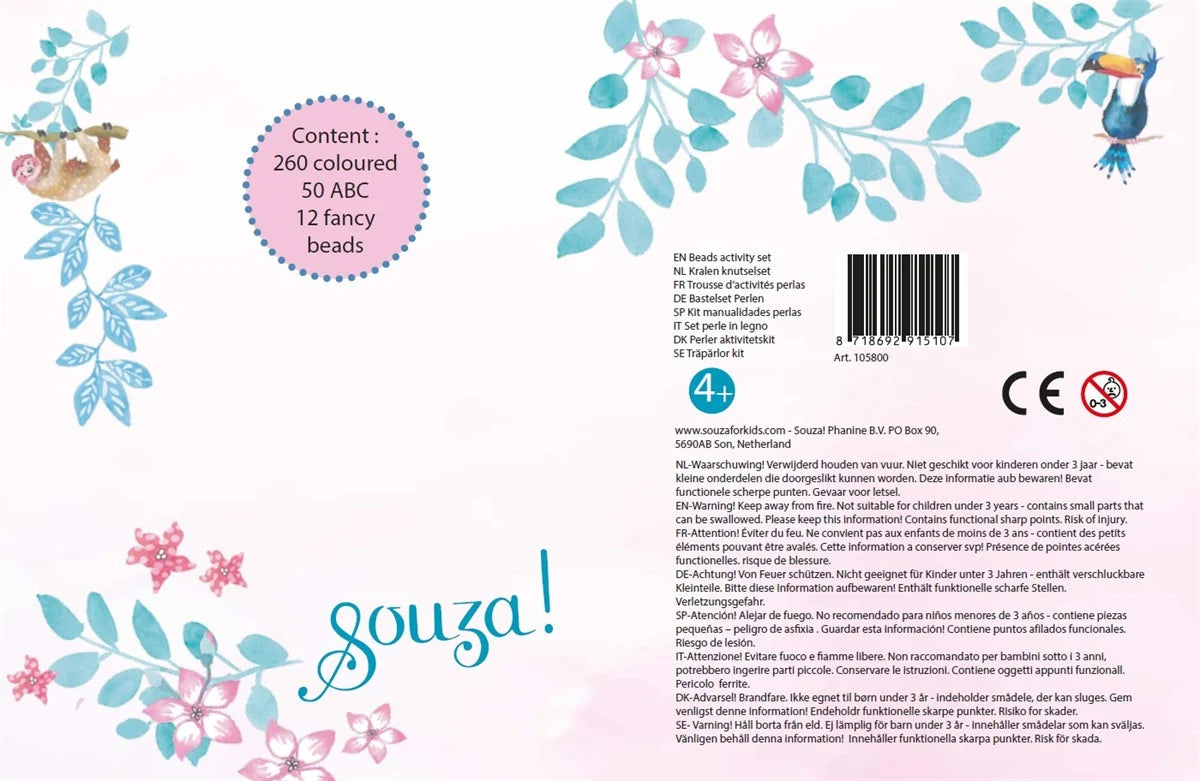 Kralenset met letters Souza