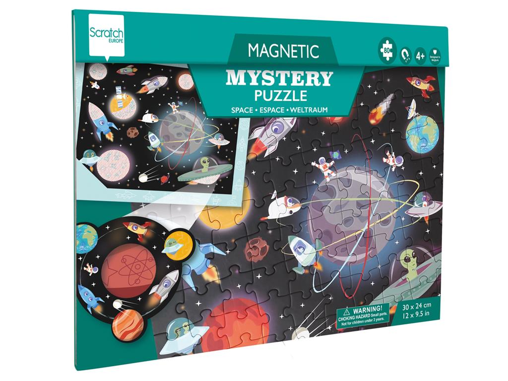 Scratch 2 IN 1 MAGNETISCHE PUZZEL - MYSTERY GAME - RUIMTE