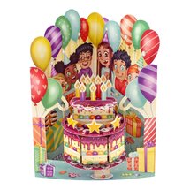 Wenskaart Swing Cards 'verjaardagstaart'