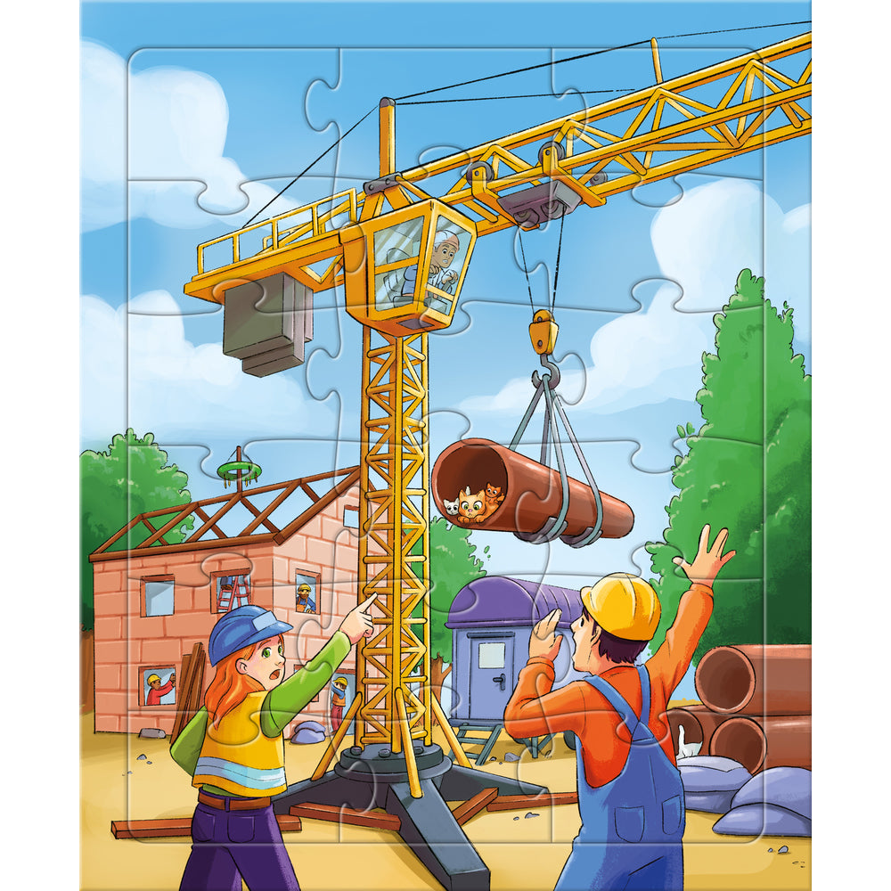 Puzzels Bouwvoertuigen