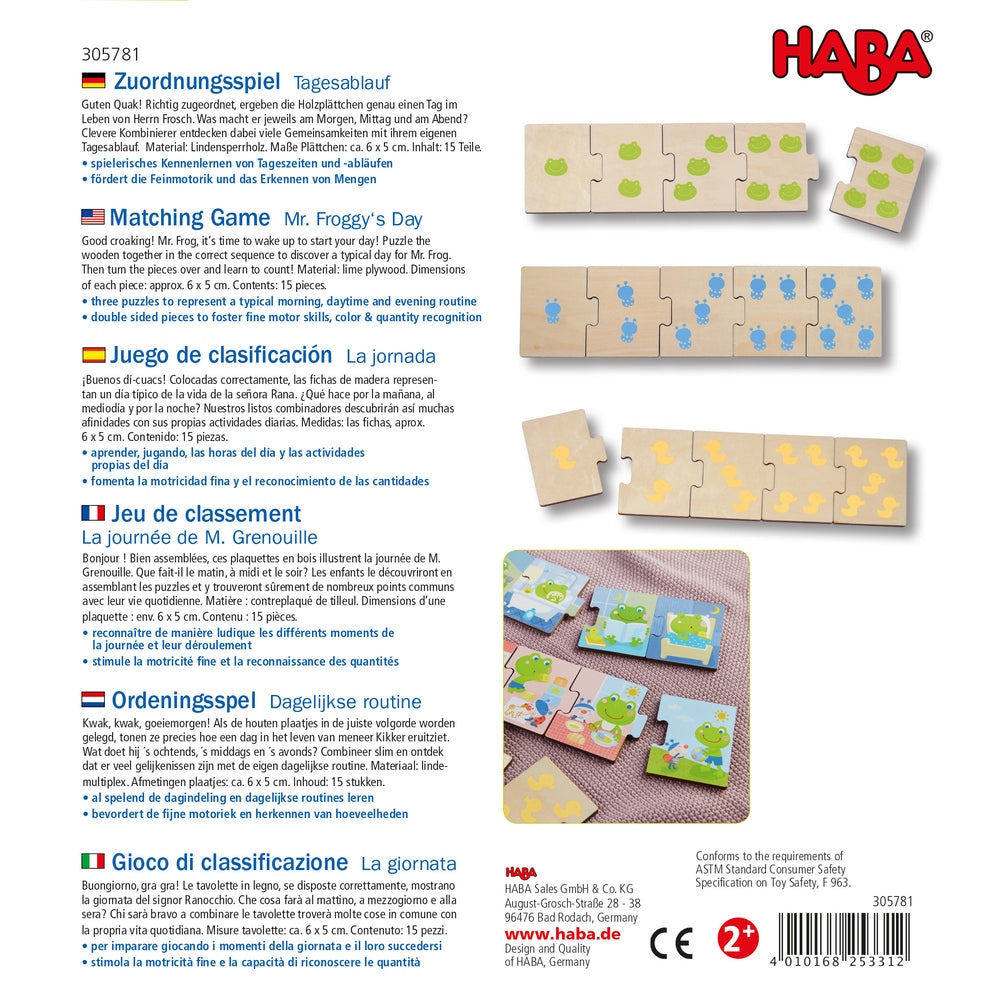 Ordeningsspel Dagelijkse routine