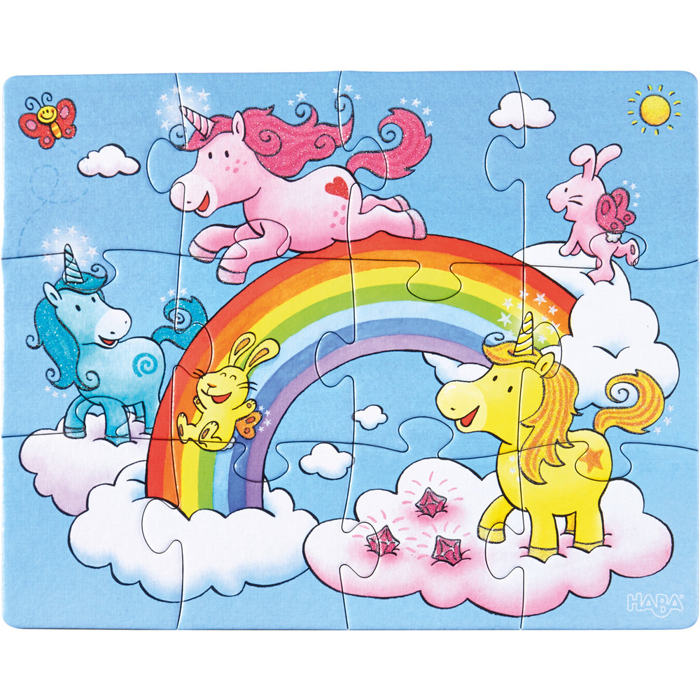 Puzzels - Eenhoorn Flonkerglans 3 in 1 Haba