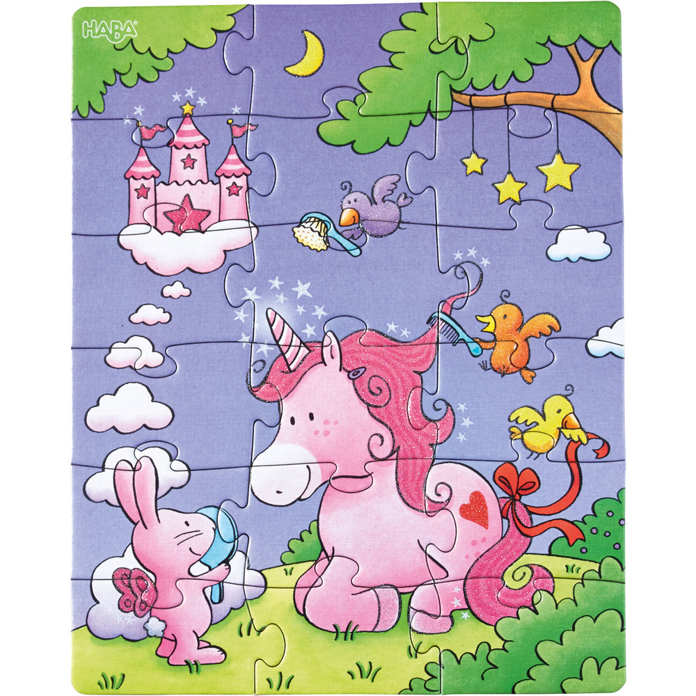 Puzzels - Eenhoorn Flonkerglans 3 in 1 Haba
