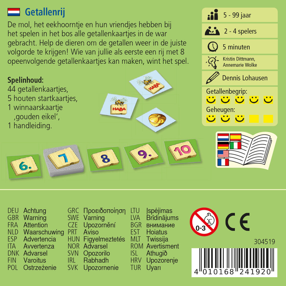 Supermini Spel - Getallenrij