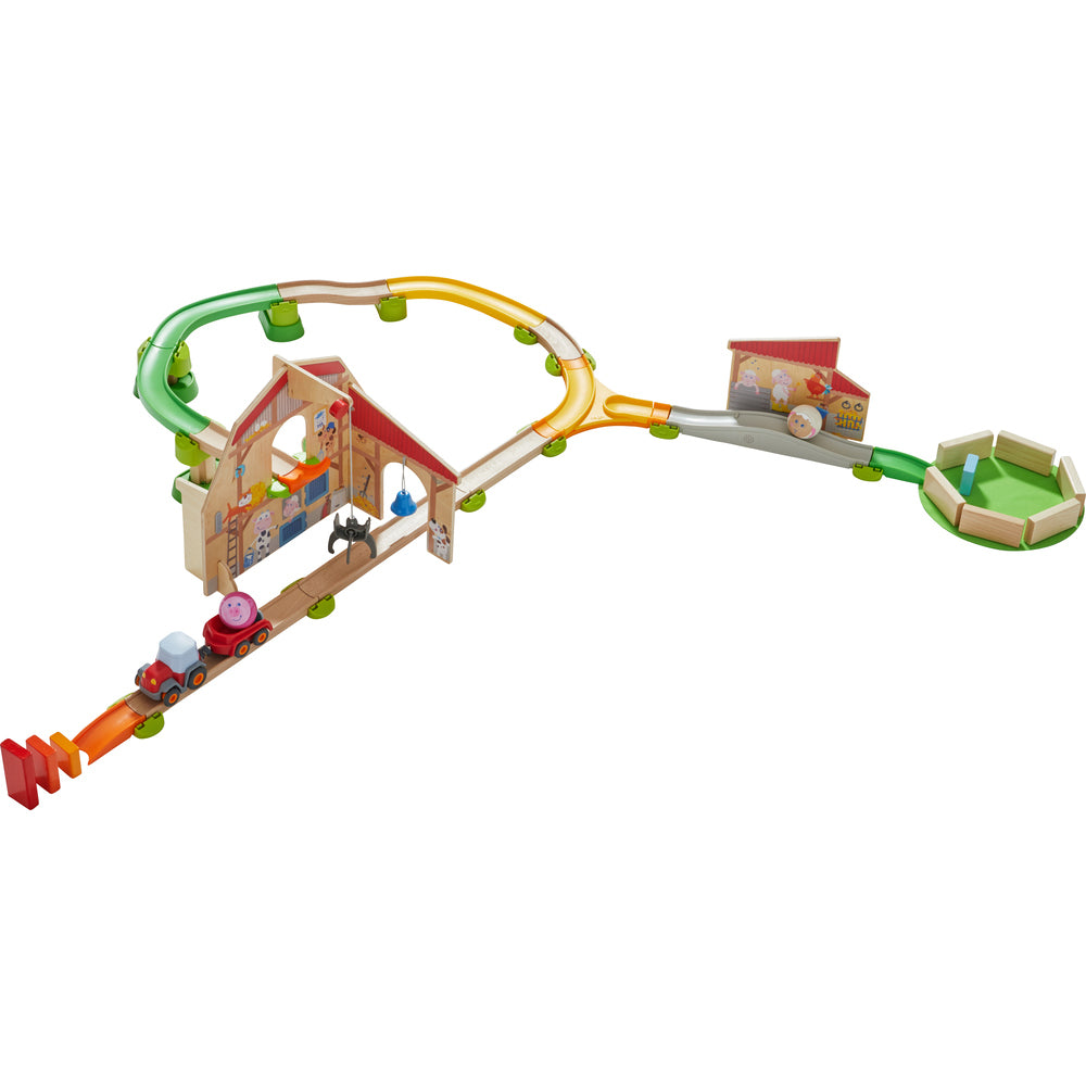 Kullerbü Knikkerbaan - Basisdoos - Geluidspeelbaan Boerderij