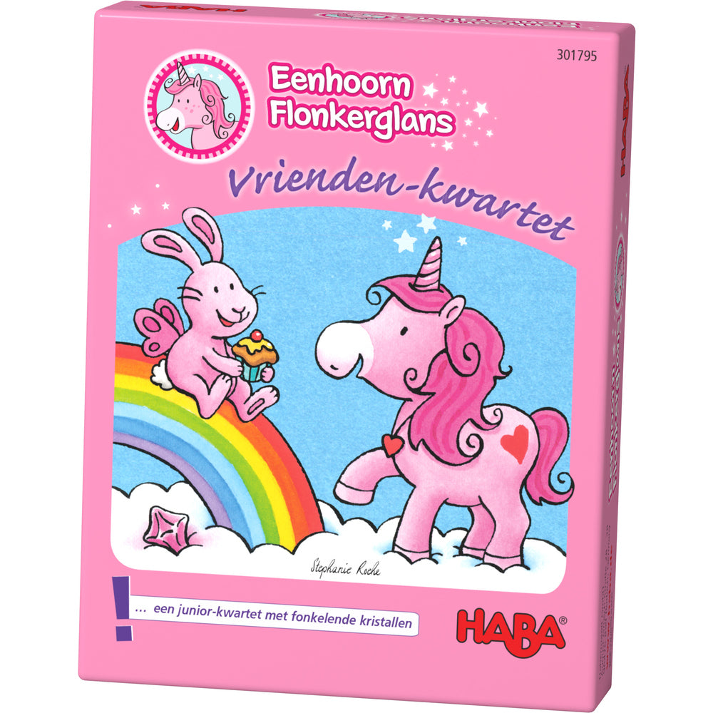 Kaartspel - Eenhoorn flonkerglans - vrienden-kwartet