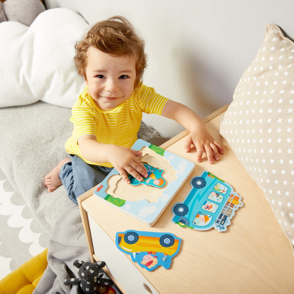 Houten puzzel Rijplezier Haba