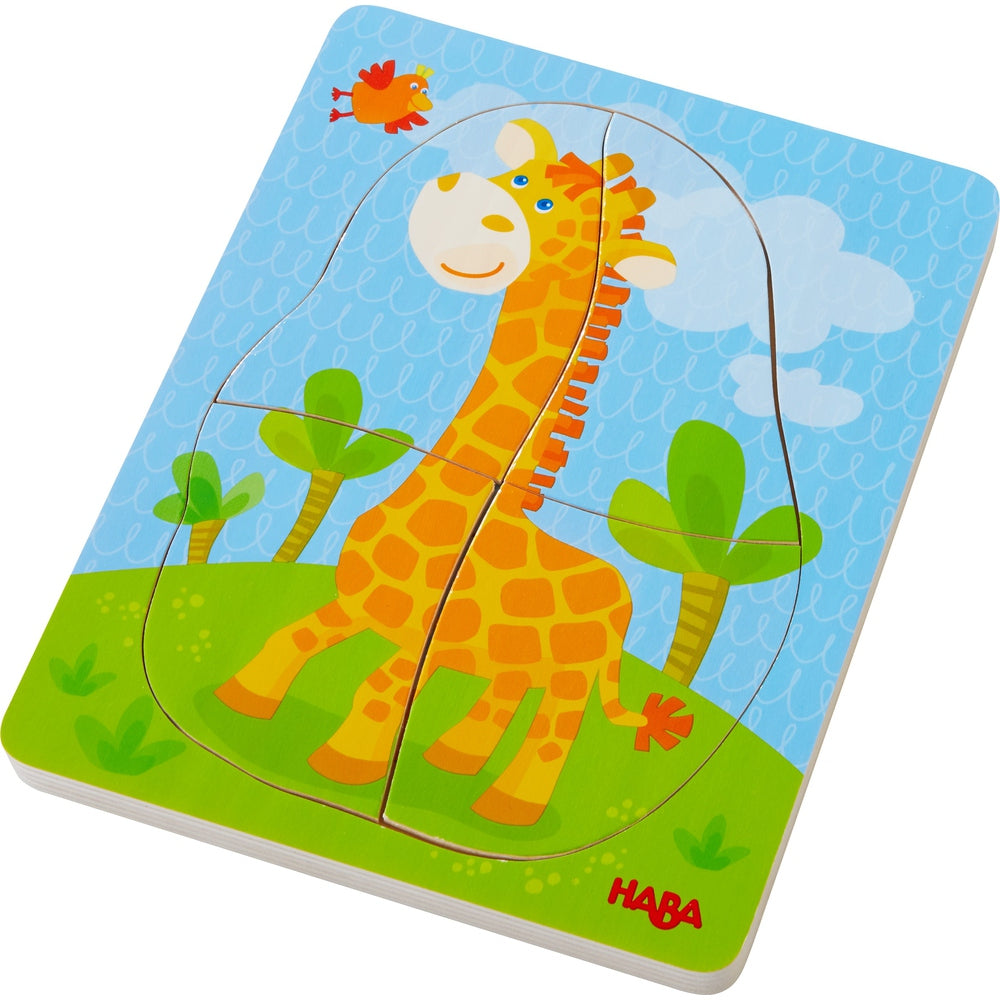 Houten puzzel Wilde dieren Haba