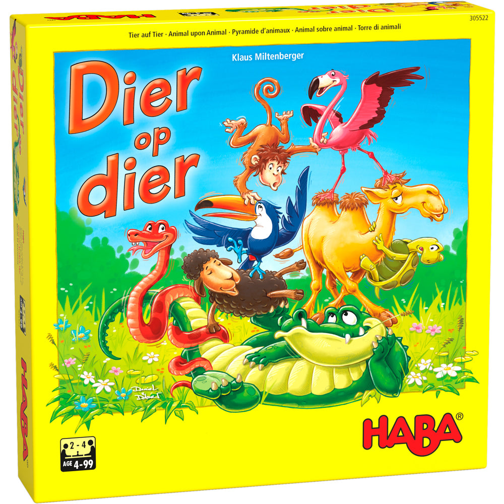 Spel - Dier op dier - Het wankele stapelspel