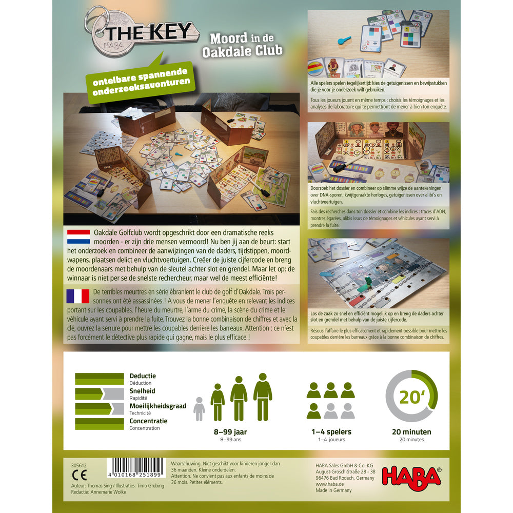 Spel - The Key - Moord in de Oakdale club