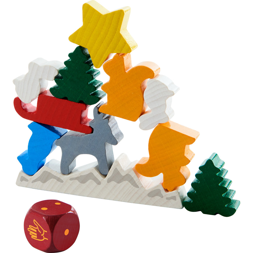 Spel - Dier op dier - Het kerststapelspel
