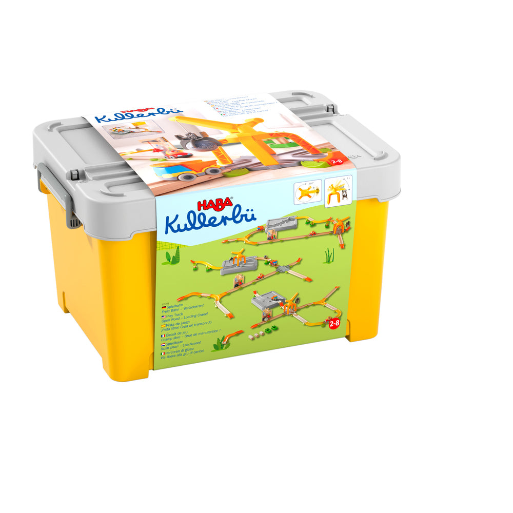 Kullerbü knikkerbaan - Basisdoos - Speelbaan Ruim baan - Laadkraan! - gelimiteerde editie