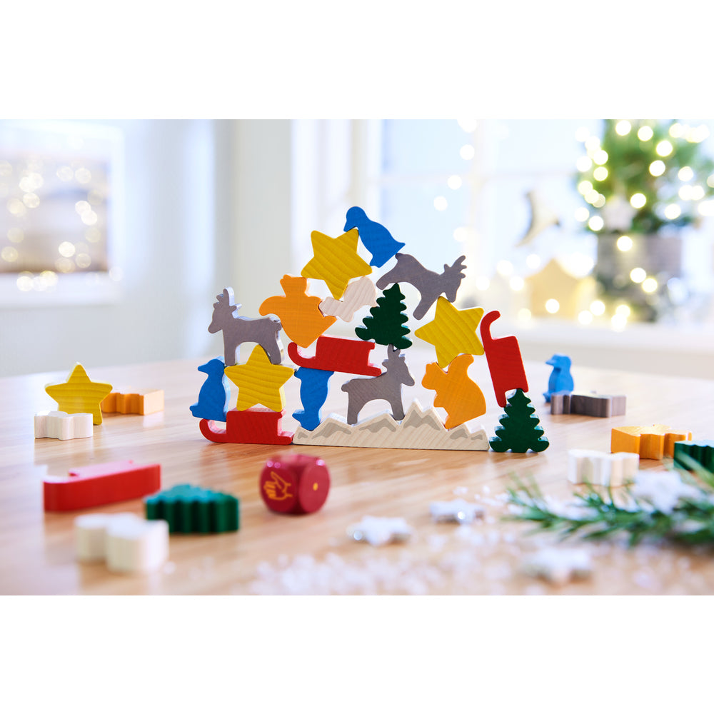 Spel - Dier op dier - Het kerststapelspel