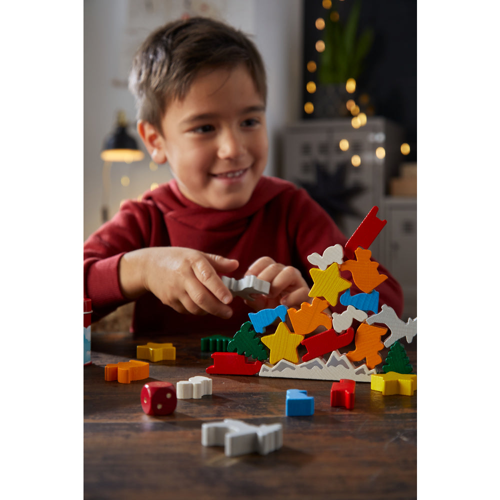 Spel - Dier op dier - Het kerststapelspel