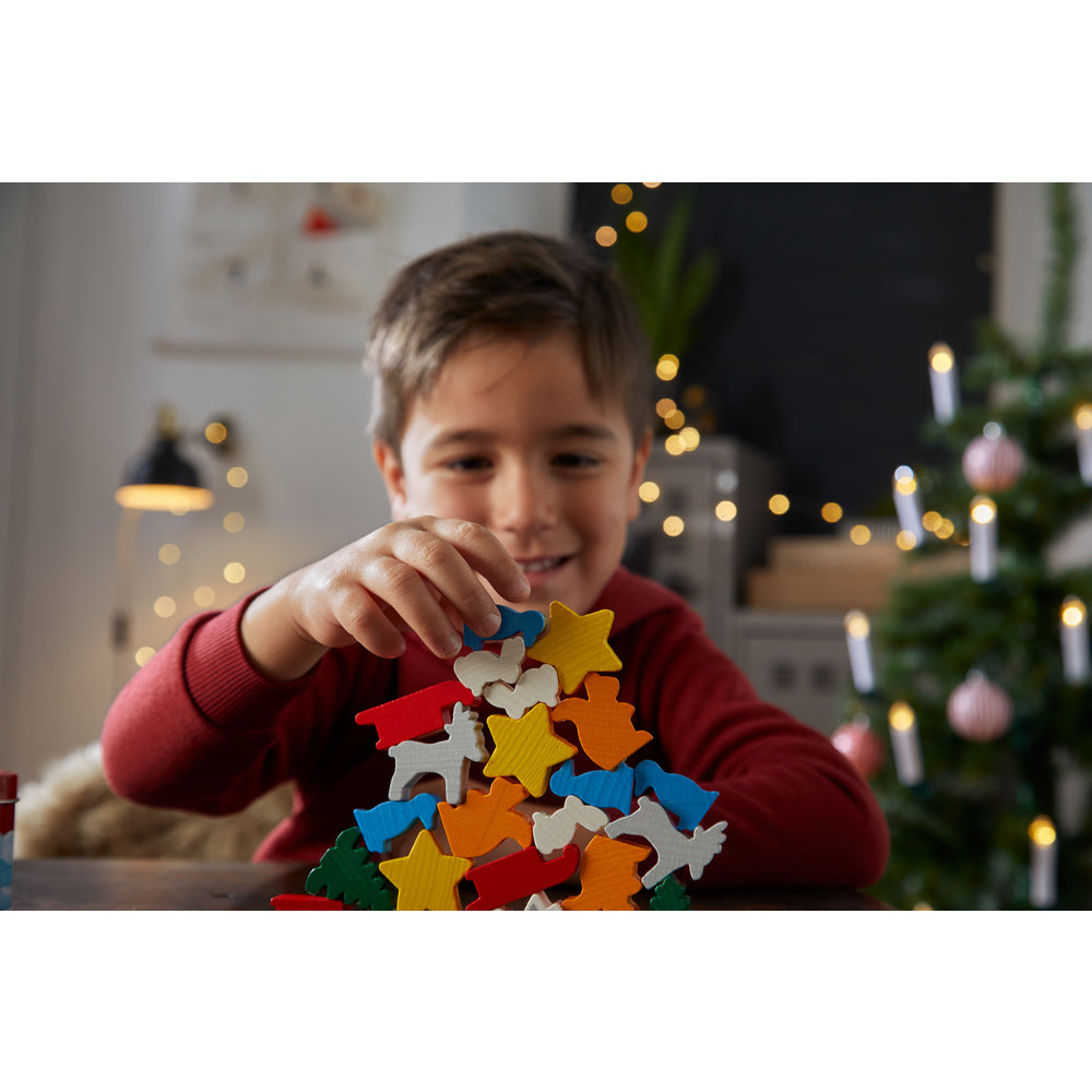 Spel - Dier op dier - Het kerststapelspel