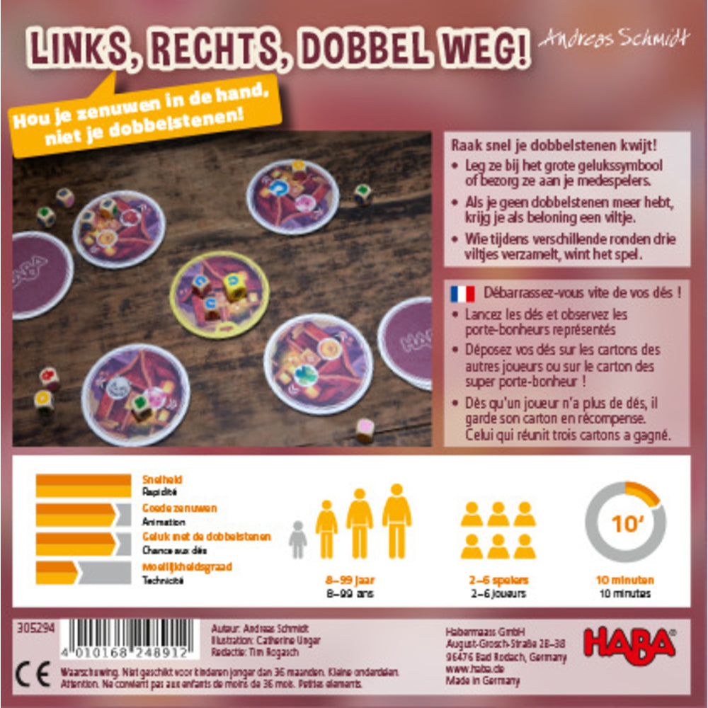 Spel - Links, rechts, dobbel weg!