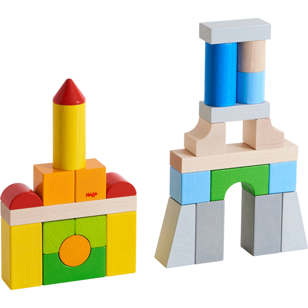 Bouwstenen- Basispakket, gekleurd (28 blokken)
