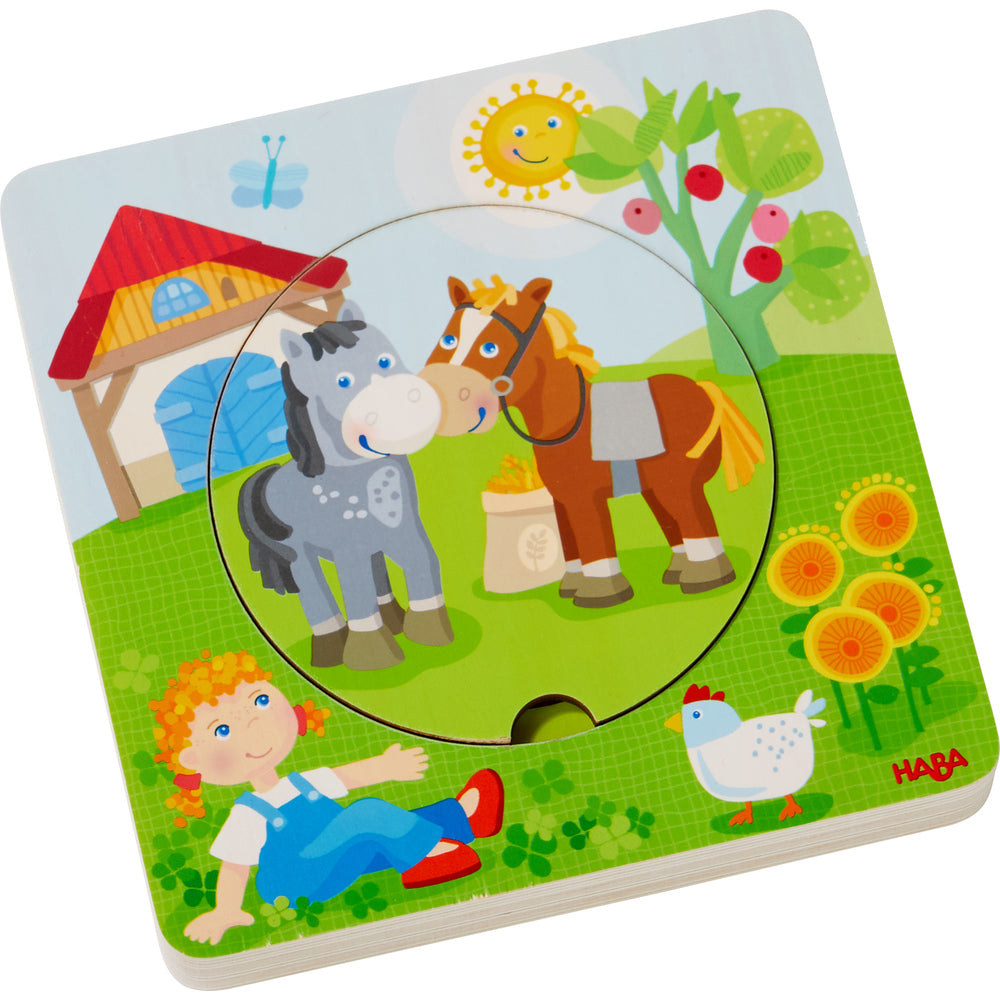 Houten puzzel Boerderijwereld Haba