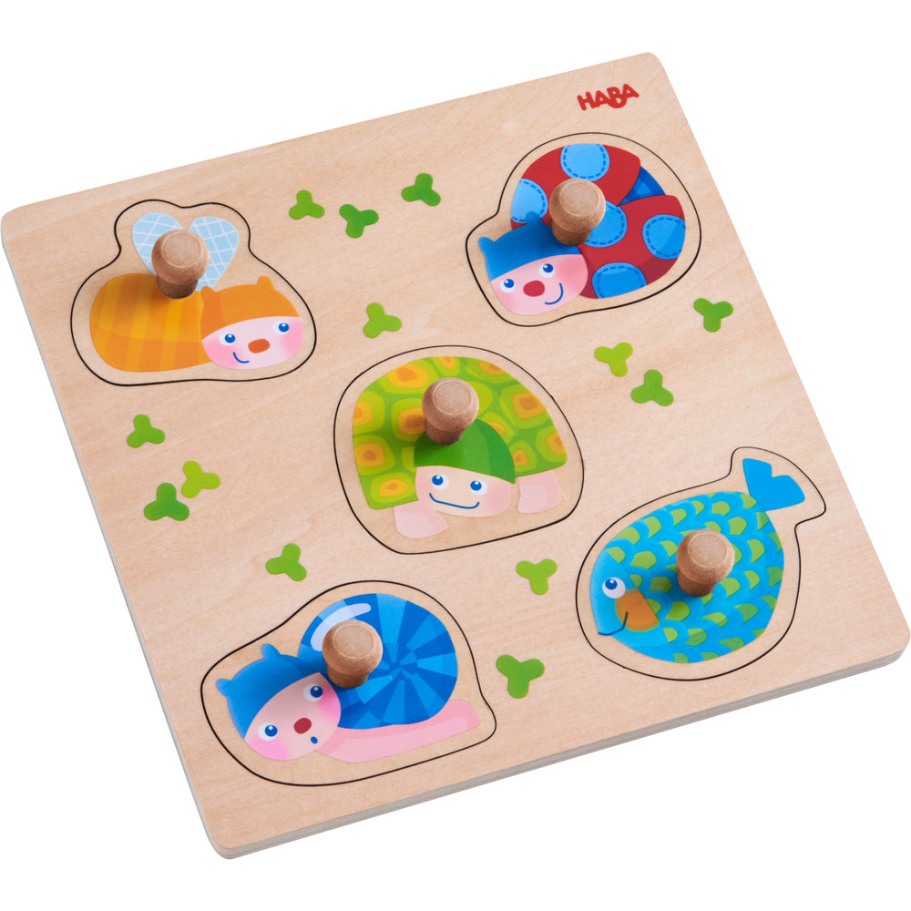 Inlegpuzzel Bonte dieren Haba