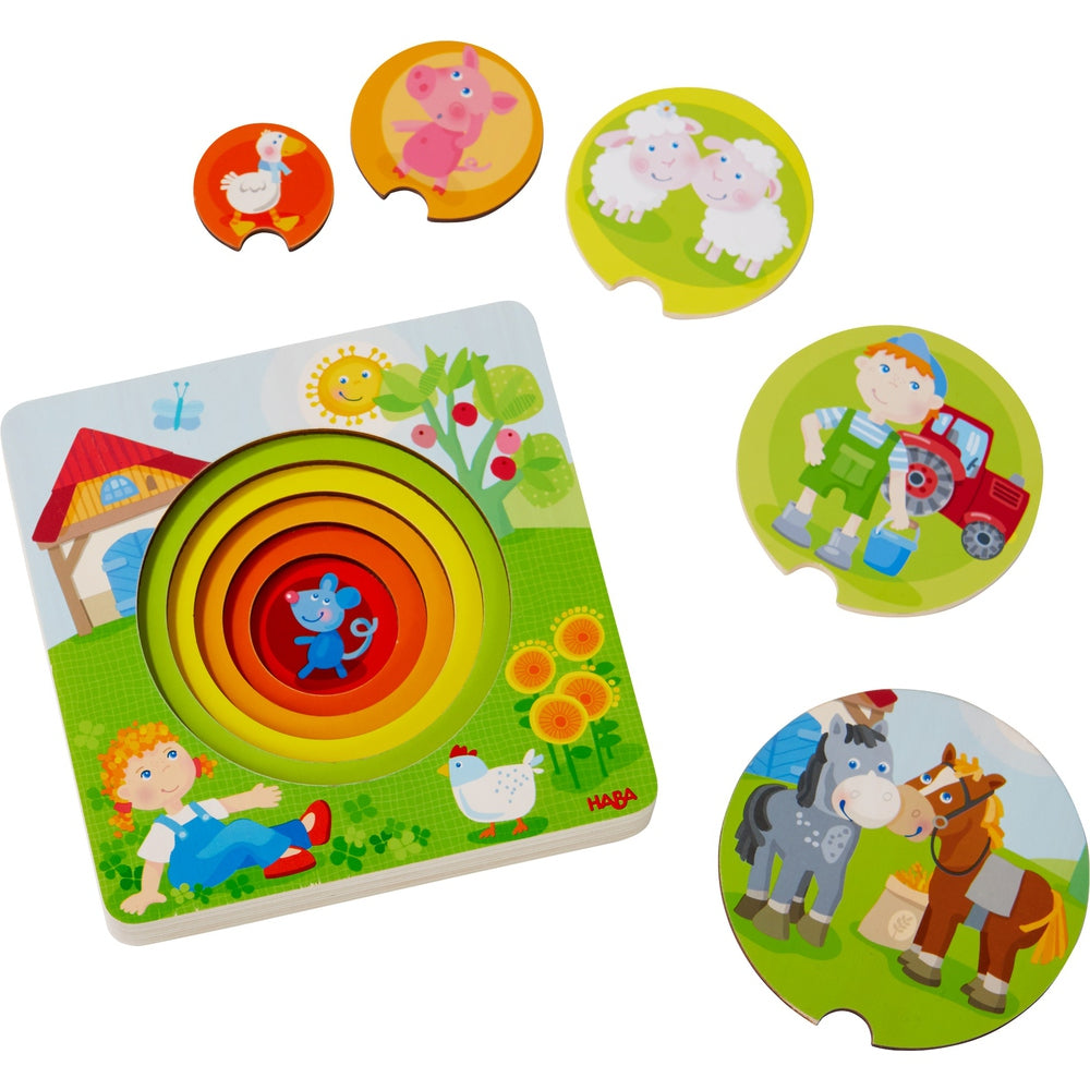 Houten puzzel Boerderijwereld Haba