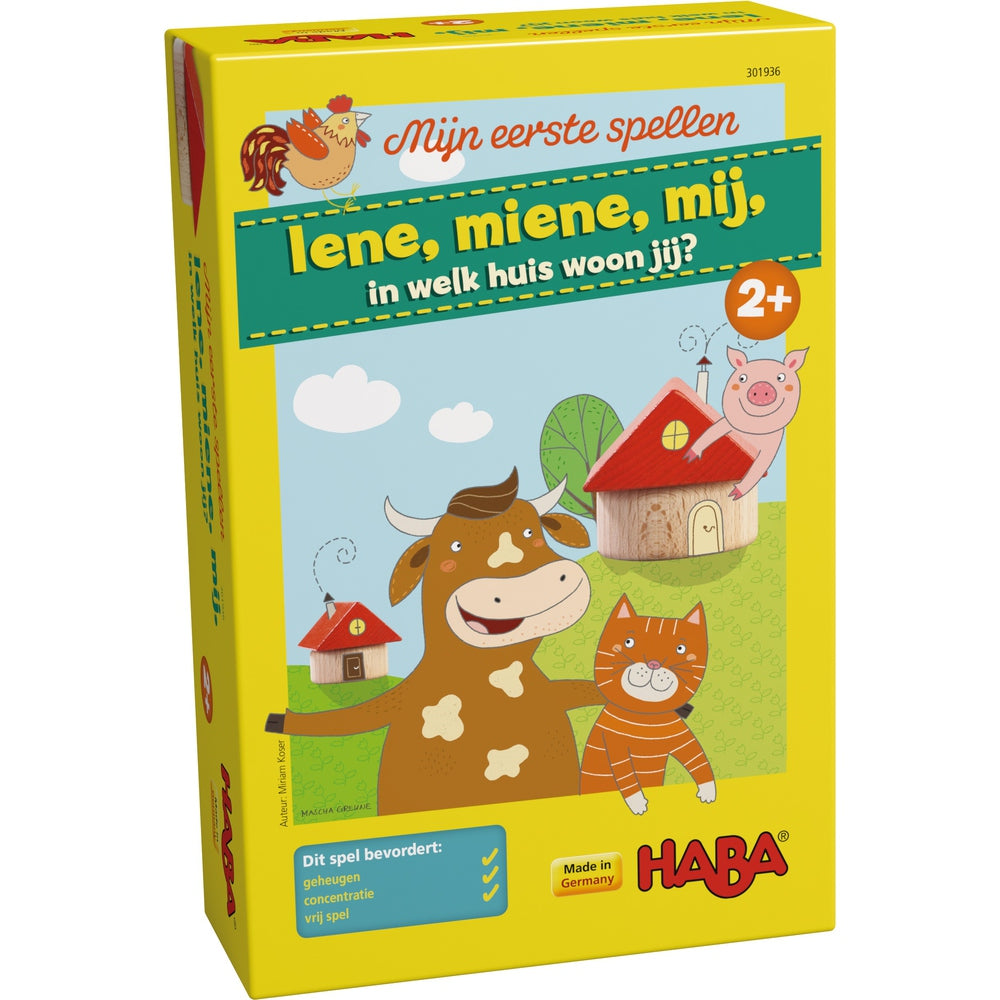 Mijn eerste spellen - Iene, miene, mij, in welk huis woon jij?