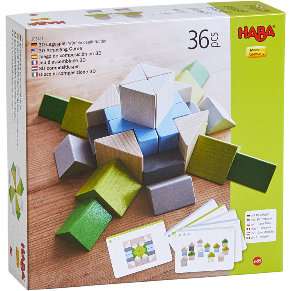 3D compositiespel Blokkenmozaïek Nordic