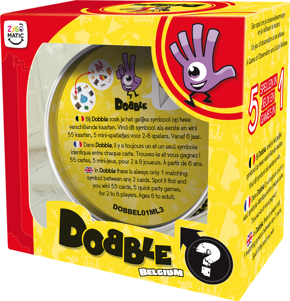 Dobble Belgium eco-sleeve